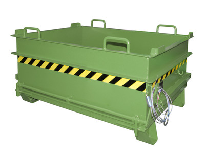 Produktbild: Produktbild "Baustoffcontainer BC 500, lackiert, Resedagrün"