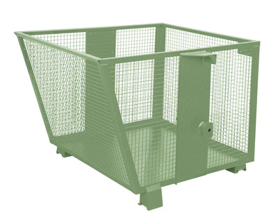 Produktbild: Produktbild "Gitterbehälter BSK-G 90, lackiert, Resedagrün"