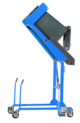 Produktbild: Produktbild "Mülltonnen-Kippstation MKS-H, lackiert, Lichtblau"