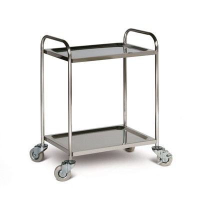 Produktbild: Produktbild "Edelstahl-Tischwagen mit 2 Ladeflächen"